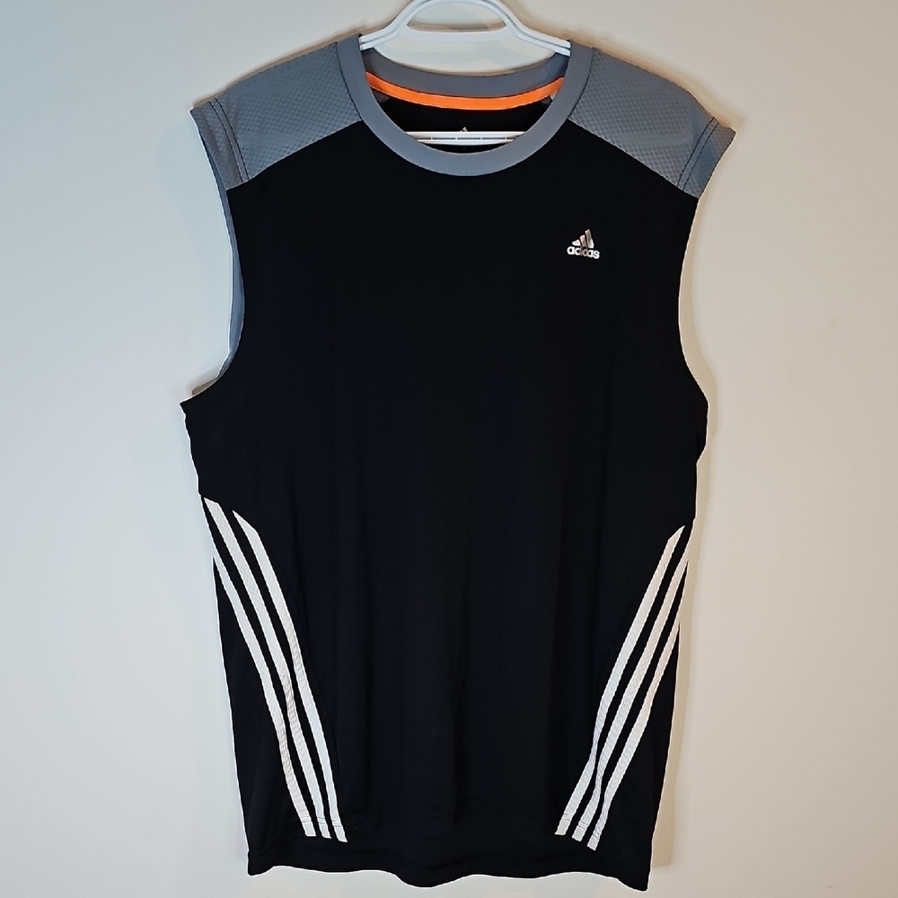 Adidas Climalite XL Black and Gray Sleeveless Jersey